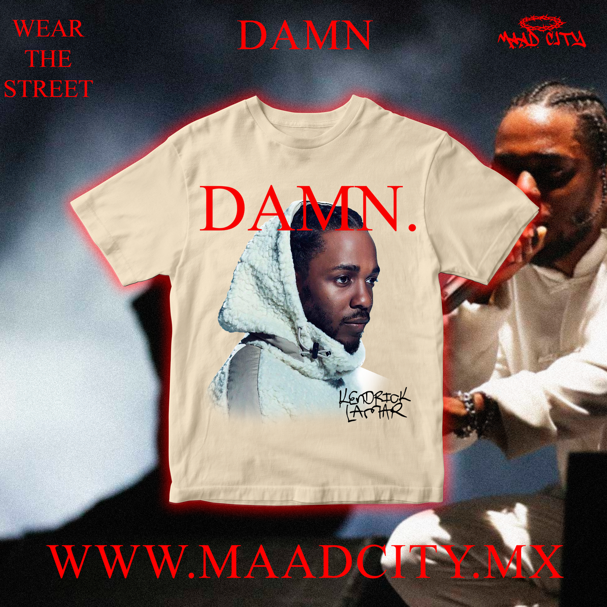 DAMN 001 Kendrick Lamar Playera