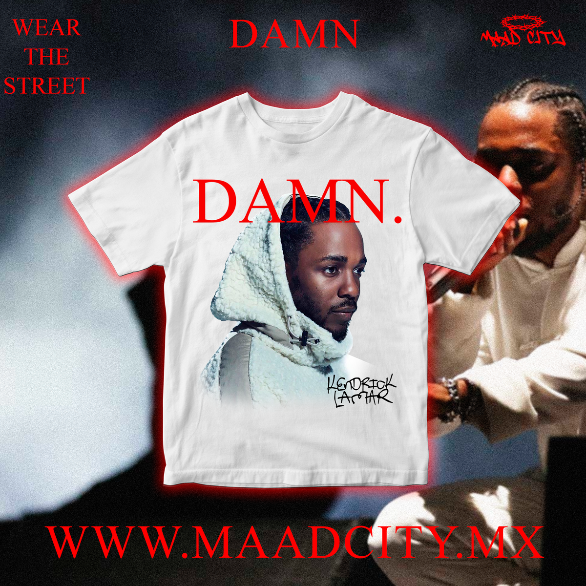 DAMN 001 Kendrick Lamar Playera