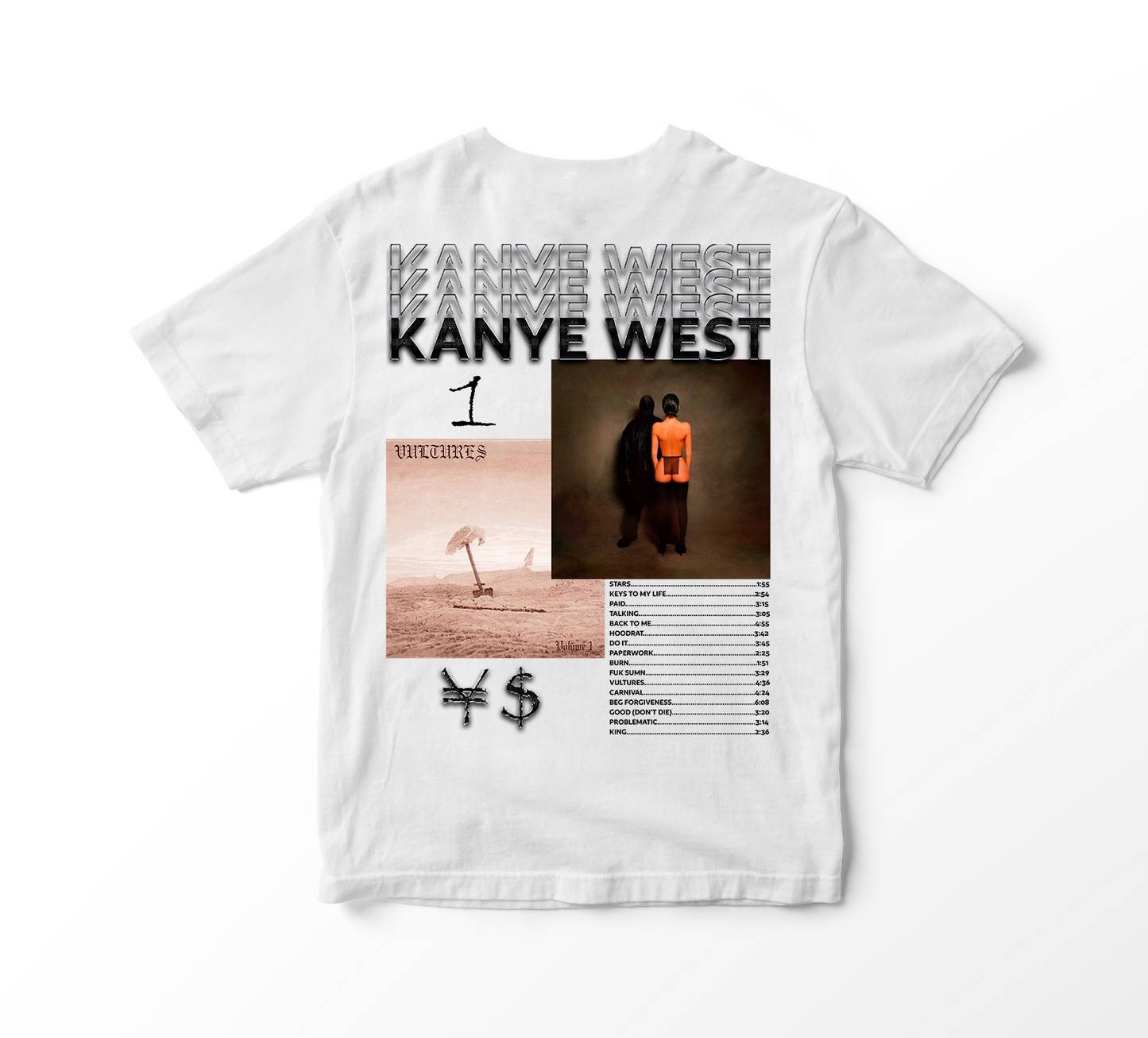 Vultures Poster - Kanye West Playera